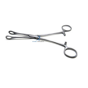 Fórceps de esponja Foerster quirúrgico profesional, abrazadera hemostática recta de acero inoxidable de 12 pulgadas, herramienta de agarre médico - Product Image 1