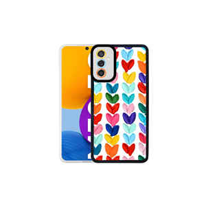 Funda para Samsung Galaxy M52, Diseño TKNC M-Fit, Carcasa Trasera de Silicona con Patrón de Corazón No6, Compatible con A53, A03S, A22, A12, 7 Plus, 14 - Product Image 1