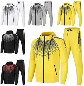 Conjunto Deportivo de Primavera para Hombre, Chándal Atlético Informal de Manga Larga con Cremallera Completa para Correr y Trotar - Product Image 3