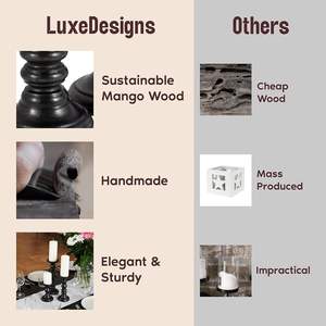 Bougeoir extérieur intérieur en bois fabriqué à la main de conception moderne prêt à l'exportation dans le monde 100% pour la décoration de la maison saint valentin - Product Image 2