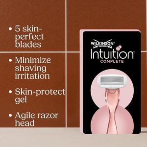 Wilkinson Sword - Intuition Rasoir complet pour femmes, poignée de rasage + 4 lames de rasoir, gel de protection de la peau pour une glisse en douceur - Product Image 6