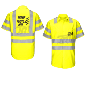 Customized Durable <b>Waterproof</b> Polyester Reflective Safety Workwear Set Button-Up Bib Shirt Crew Necks <b>Overall</b> Skilled - Product Image 6