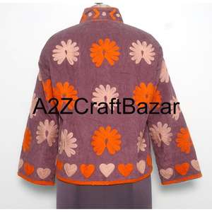 Chaqueta Cotrise Bordada Premium al por Mayor, Estilo Étnico, Regular, Otoño Invierno, Transpirable, No Tejida, Ropa Exterior Tradicional de Moda - Product Image 5