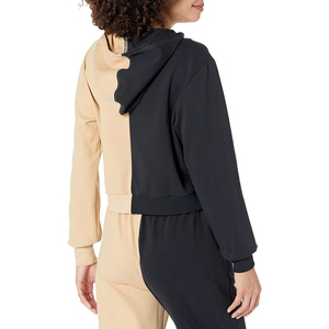 European <b>American</b> Vintage Thick Fleece Pullover <b>Hoodie</b> Women Winter Casual Cropped <b>Hoodie</b> Custom Front OEM Printed 100% Cotton - Product Image 5