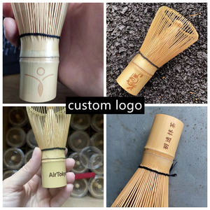 Batidor de Bambú Blanco Hecho a Mano, Chasen de Bambú Morado Orgánico, Herramienta de Té Portátil y Reutilizable - Product Image 2
