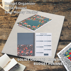 Agenda Mensile Non Datata Soligt con 12 Tasche, Organizzatore per Budget Domestico, Tracker delle Spese e delle Dette - Product Image 3
