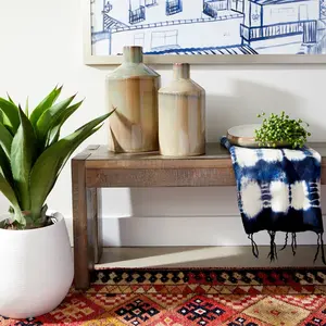 Jarrón de Metal de Decoración Moderna para el Hogar, Jarrón de Flores para Interiores, Jarrón de Flores de Entrada con Motivo Floral, Hecho por Zahid Exports - Product Image 5