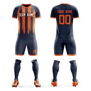 Vêtements de sport personnalisés, uniforme de football, taille adulte disponible, 100% polyester, short respirant léger, maillot de football en sublimation - Product Image 2