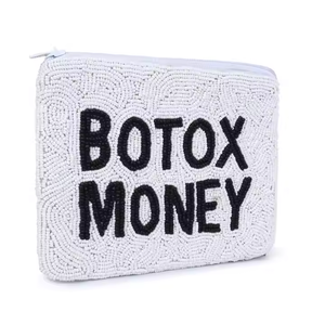 Porte-monnaie perlé fait à la main porte-monnaie porte-monnaie perlé adolescent portefeuille perlé coloré porte-monnaie en perles en gros pochette perlée personnalisée - Product Image 2