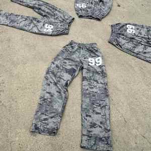 2025 New Men's Custom 100% Cotton Sweatpants High Mid Waist Styles Vintage <b>Camouflage</b> Printed Baggy <b>Trousers</b> Casual Vintage - Product Image 5