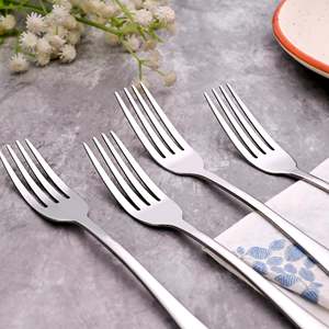 Mini Snappy Luxury Silver <b>Forks</b> (Set of 4) Small Metal Dinner and Fruit <b>Forks</b> with Tableware for Home and Restaurant Use - Product Image 3
