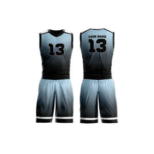 1 ensemble de maillot et short de basket-ball réversible pour hommes, uniformes sportifs personnalisés double face pour les entraînements sportifs d'équipe - Product Image 2