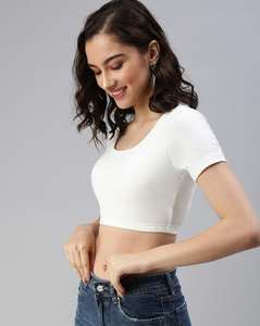 Camiseta Deportiva de Verano Transpirable Personalizada OEM para Mujer, Top Corto Sexy de Algodón para Gimnasio, Camisetas Blancas para Mujer 2026 - Product Image 2