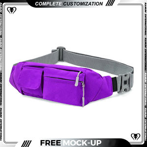 Riñonera personalizada para deportes al aire libre, impermeable, para correr, riñonera para gimnasio, Fitness, riñonera elástica con portabotellas - Product Image 3