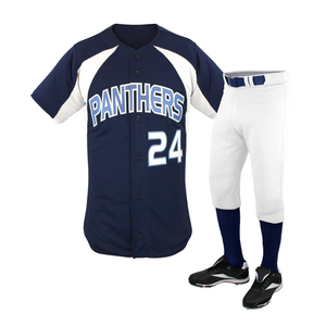 Ensemble d'uniformes de baseball athlétique pour hommes, maillot et pantalon personnalisés par sublimation, vêtements de sport respirants à séchage rapide pour les équipes - Product Image 4