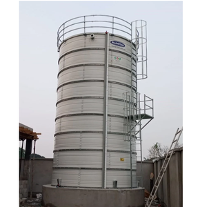 El tanque de almacenamiento de agua de aluminio y zinc de forma cilíndrica está hecho de aleación de zinc ZnAl Tank - Product Image 1