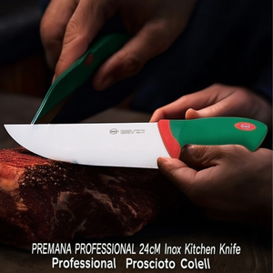 Cuchillo para Jamón con Hoja (24cm) Inox PREMANA PROFESSIONAL Verde y Cromo 102624 - Product Image 3