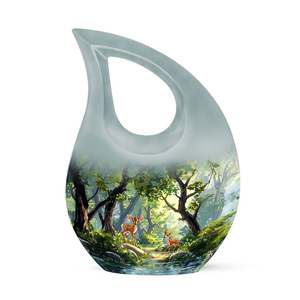 Venta al por mayor urnas de cremación de metal con diseño hecho a mano ideal para cenizas humanas con logotipo personalizado - Product Image 1