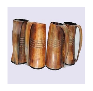 Taza de Café Ecológica de Cuerno de Búfalo, Tallada a Mano, Estilo Búfalo de Agua, Suministro al por Mayor con Asa para Uso en la Oficina - Product Image 2