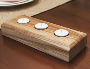 100% High Quality Wooden <b>Candle</b> holder Factory Direct Wooden luxury Eco-Friendly Acacia Wood Christmas Decoration At low price - Product Image 1