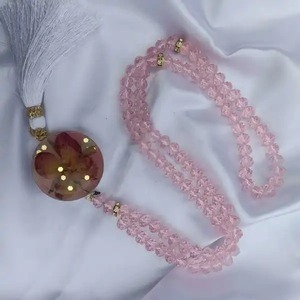 Cuentas de oración Tasbih islámicas hechas a mano elegantes Rosario Misbaha para Dhikr Meditación Adoración Paz espiritual y serenidad - Product Image 3