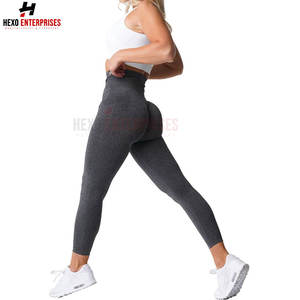 Leggings de fitness taille haute pour femmes Nouveau design Leggings solides sans couture respirants personnalisés pour une utilisation en salle de sport Fabricant direct - Product Image 2