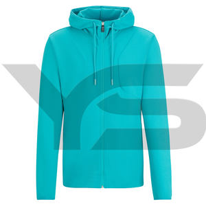 Sweats à capuche à fermeture éclair 100% coton lourd de luxe pour hommes, impression bouffante, logo personnalisé, livraison rapide, vêtements de rue pour l'hiver - Product Image 1