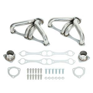 Collecteur d'échappement pour <span class=keywords><strong>1966</strong></span> + Chevy GMC Small Block SBC V8 262 265 283 305 327 350 400 Kit de joint de collecteur d'échappement USA Stock - Product Image 1
