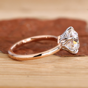 Anillo de Diamante Cultivado en Laboratorio con Corte Europeo Antiguo, Anillo de Compromiso Solitario, Anillo con Certificado IGI, Anillo de Estilo Vintage, Regalos de Aniversario - Product Image 2