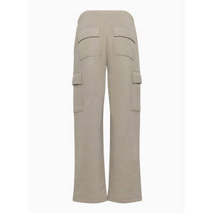 Pantalon cargo à jambes larges pour femmes 100% Coton Plus Size Fashion High Leg Pants Casual Cargo Pants Women - Product Image 2