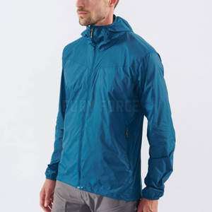 Veste coupe-vent à capuche pour hommes de taille personnalisée Veste coupe-vent légère et mince à usage décontracté - Product Image 5