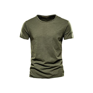 Camiseta de Algodón Orgánico 100% con Estampado a Cuadros de Secado Rápido para Hombre, Talla Grande, Diseño Transpirable, Hecha en Bangladesh - Product Image 5