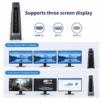 Micro PC robuste et durable avec processeur Intel Core U7 165H N150, 2 LAN, 1 Type-C Thunderbolt 4, DDR5 pour le bureau, la maison, Windows 11, Linux, Mini PC