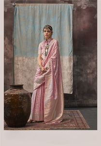 Sarees de Seda Satén Hechos a Mano, Ecológicos y Elásticos para Adultos, con Diseño Floral Étnico, Pañuelos Étnicos de Primavera - Product Image 6