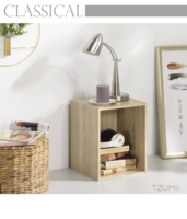 Meuble de rangement compact à un compartiment, supports de rangement, étagères en panneau de particules/MDF avec finition stratifiée papier, 31x30x40cm, non pliable