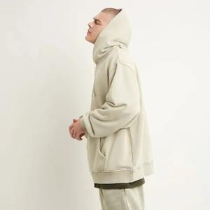 Sweat à capuche streetwear pour homme, délavé au soleil, avec strass, style hip-hop, pour l'hiver, nouveau design et logo personnalisable - Product Image 2