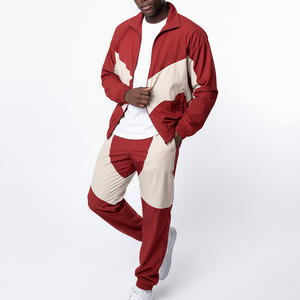 Conjunto deportivo para hombre, personalizado, para correr y calentarse, con chaqueta con cremallera y pantalones deportivos. - Product Image 5