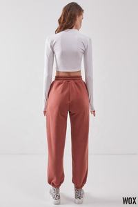 Servicio OEM personalizado de gran tamaño de algodón pesado para mujer básico nuevo Premium negro Jogger pantalón oferta al por mayor tendencia 2024 calidad - Product Image 5