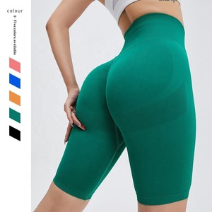 Shorts pour femmes 90% nylon 10% élasthanne, qualité supérieure, beaux shorts de yoga sans couture pour femmes - Product Image 5
