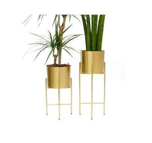 Más vendidos acabado dorado aluminio Metal sala de estar Hogar y jardín decoración florero boda fiesta maceta - Product Image 3