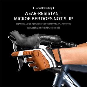 Guantes de Ciclismo de Medio Dedo Antideslizantes Hechos a Medida para Bicicleta de Montaña, Neopreno/Cuero/Poliéster, Color Personalizado, Logotipo, Hombre/Mujer, Invierno, Cálidos - Product Image 3