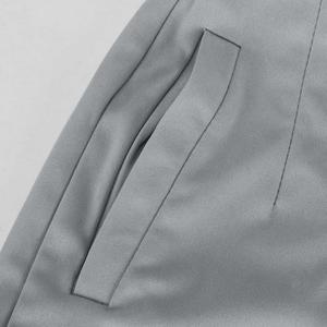 Elegantes Pantalones de Verano de Poliéster/Algodón Transpirable para Mujer, de Tiro Alto y Corte Ajustado, Casuales para Oficina y Negocios, con Bolsillos - Product Image 5