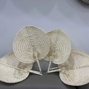 Color vibrante bambú Handfan Vietnam decorativo hecho a mano artesanía para fiestas Color vibrante bambú Handfan exportación directa al por mayor - Product Image 1