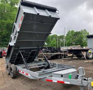 Remorque benne hydraulique à double essieu, contrôlée par PLC, haute productivité, alimentation hydraulique - Product Image 1