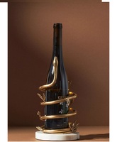 Vente en gros de porte-bouteille de table décoratif en métal de haute qualité pour seau à vin belle fabrication artisanale en forme de serpent
