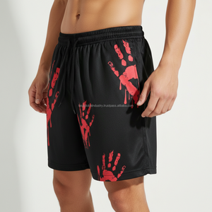 Shorts décontractés pour hommes en maille respirante à séchage rapide avec motif graphique personnalisé – Collection Été 2026 - Product Image 5
