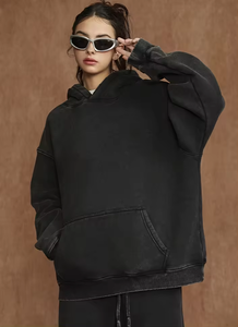 Fabrication OEM de sweats à capuche pour hommes, sweats à capuche de haute qualité personnalisés, 100% coton, coupe classique, lavage à la pierre, sweats à capuche d'hiver résistants, livraison DDP - Product Image 3