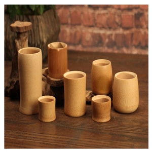 Tasse à boire en bambou imprimée avec logo avec motifs peints à la main, légère et respectueuse de l'environnement du Vietnam - Product Image 5