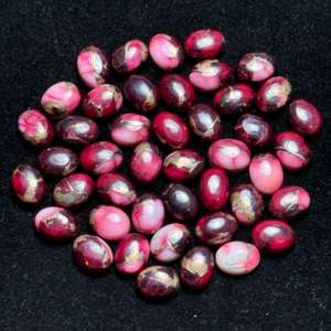 Kingman6X8 Customizable Natural <b>Red</b> Buffalo <b>Red</b> Turquoise 6X8MM Ov Gemstone Size Customizable - Product Image 4