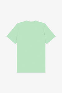 T-shirt à manches courtes en coton vert menthe pour homme, col rond, uni, base pour streetwear, impression de logo graphique, fabrication OEM - Product Image 5